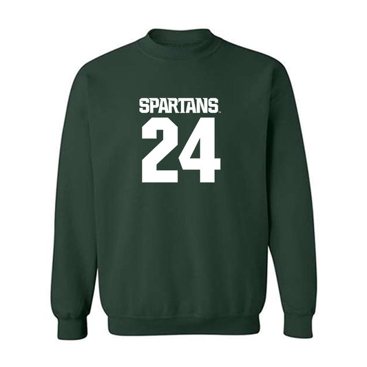 Michigan State - NCAA Men's Soccer : Mohamed Saad - Generic Shersey Crewneck Sweatshirt-0