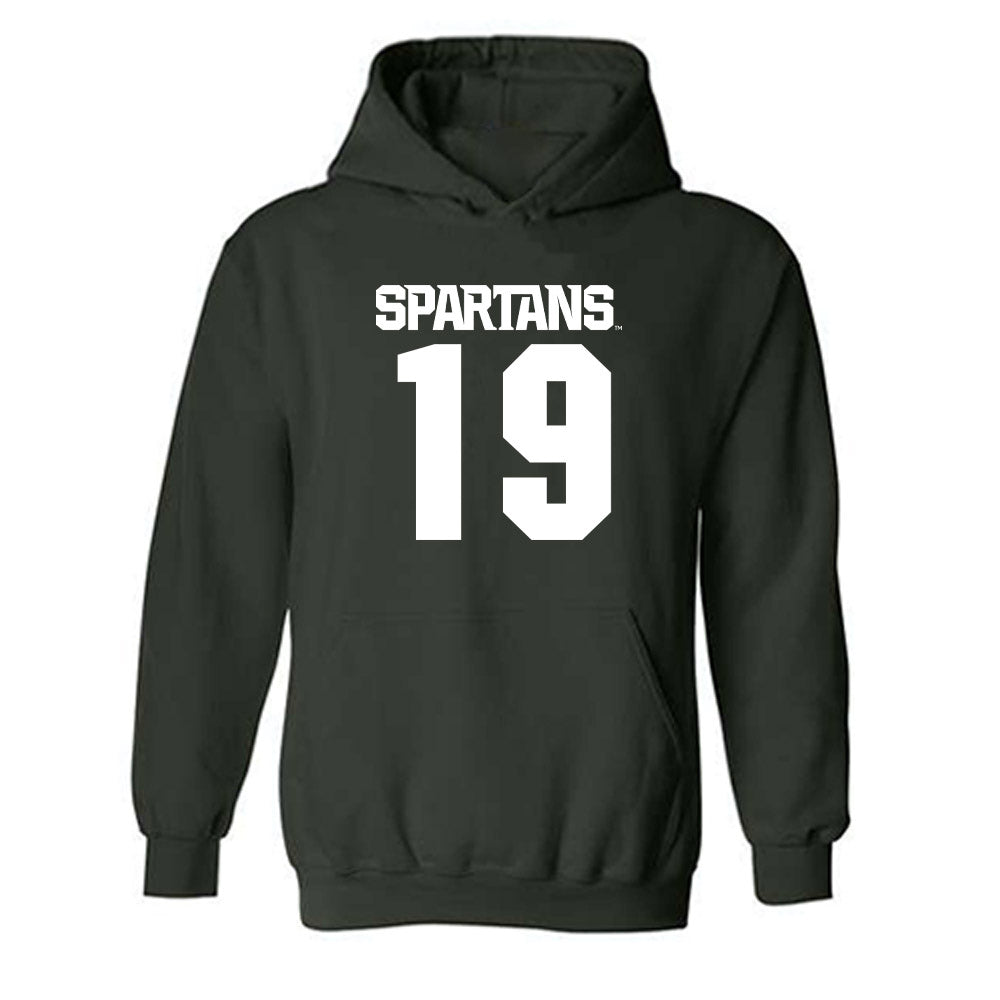 Michigan State - NCAA Women's Field Hockey : Scarlett Wood - Generic Shersey Hooded Sweatshirt-0
