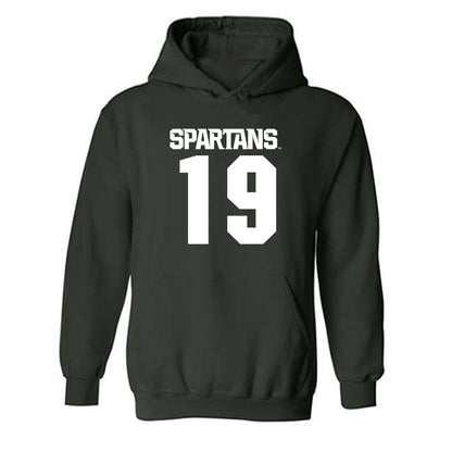 Michigan State - NCAA Women's Field Hockey : Scarlett Wood - Generic Shersey Hooded Sweatshirt-0