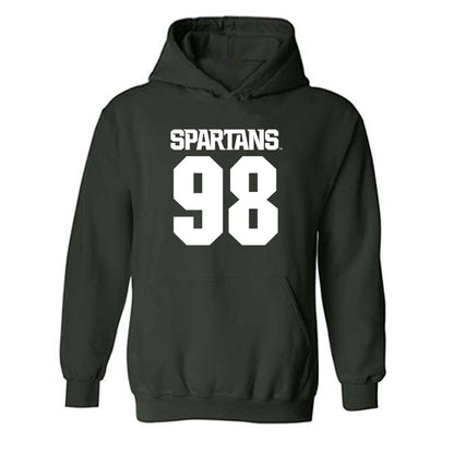 Michigan State - NCAA Football : Derrick Simmons - Generic Shersey Hooded Sweatshirt-0