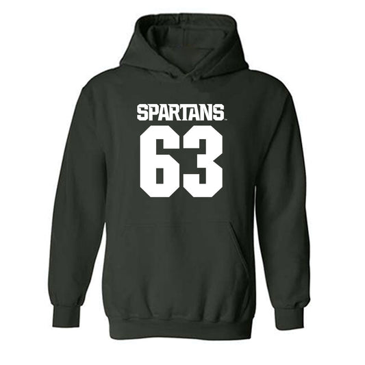 Michigan State - NCAA Football : Payton Stewart - Generic Shersey Hooded Sweatshirt-0
