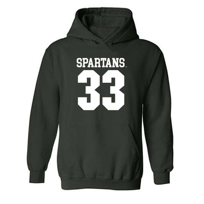Michigan State - NCAA Women's Basketball : Juliann Woodard - Generic Shersey Hooded Sweatshirt