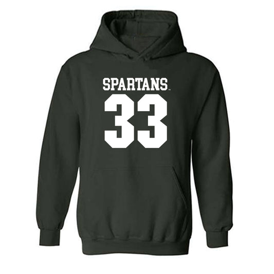 Michigan State - NCAA Women's Basketball : Juliann Woodard - Generic Shersey Hooded Sweatshirt