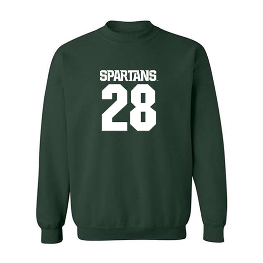 Michigan State - NCAA Men's Soccer : Jake Grekowicz - Generic Shersey Crewneck Sweatshirt-0