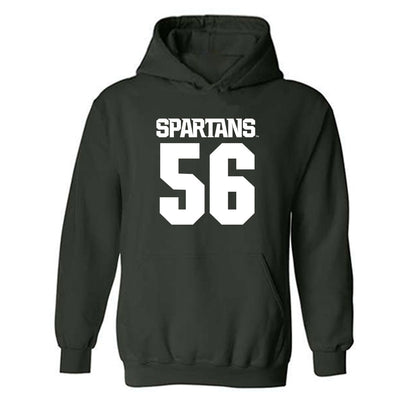 Michigan State - NCAA Football : Chris Piwowarczyk - Generic Shersey Hooded Sweatshirt-0