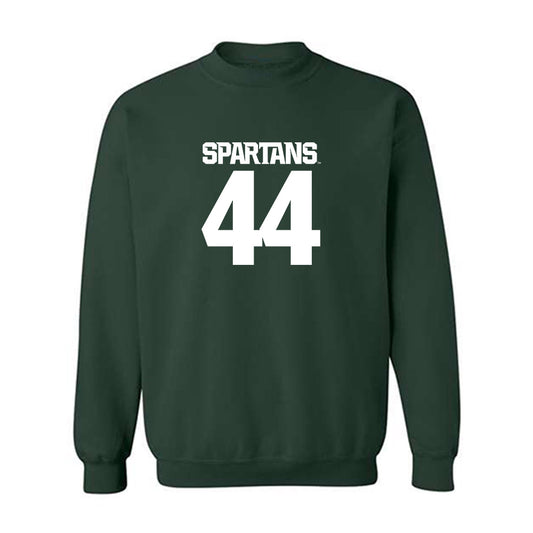 Michigan State - NCAA Baseball : Isaiah Domey - Generic Shersey Crewneck Sweatshirt-0