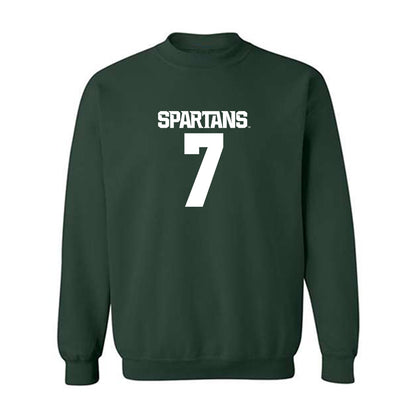Michigan State - NCAA Men's Soccer : Aidan Phelan - Generic Shersey Crewneck Sweatshirt-0