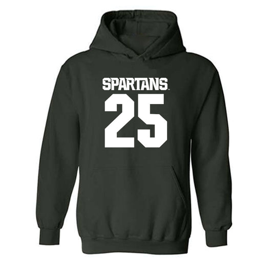 Michigan State - NCAA Men's Soccer : Jackson Lusky - Generic Shersey Hooded Sweatshirt-0