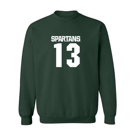 Michigan State - NCAA Football : Isaac Smith - Generic Shersey Crewneck Sweatshirt-0