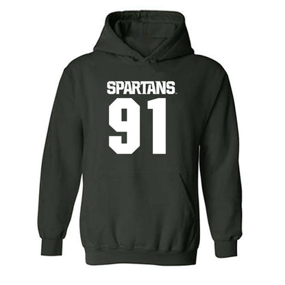 Michigan State - NCAA Football : Jackson Pahl - Generic Shersey Hooded Sweatshirt-0