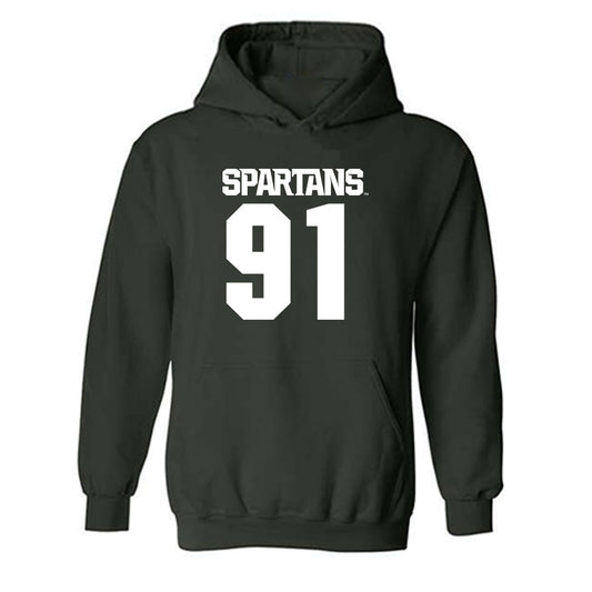 Michigan State - NCAA Football : Jackson Pahl - Generic Shersey Hooded Sweatshirt-0