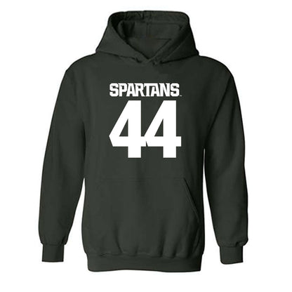 Michigan State - NCAA Baseball : Isaiah Domey - Generic Shersey Hooded Sweatshirt-0