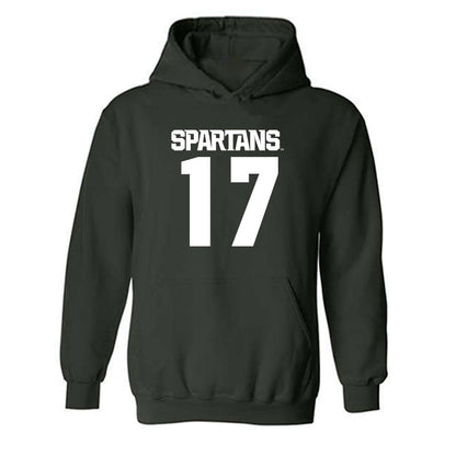 Michigan State - NCAA Women's Basketball : Tabitha Betson - Generic Shersey Hooded Sweatshirt-0