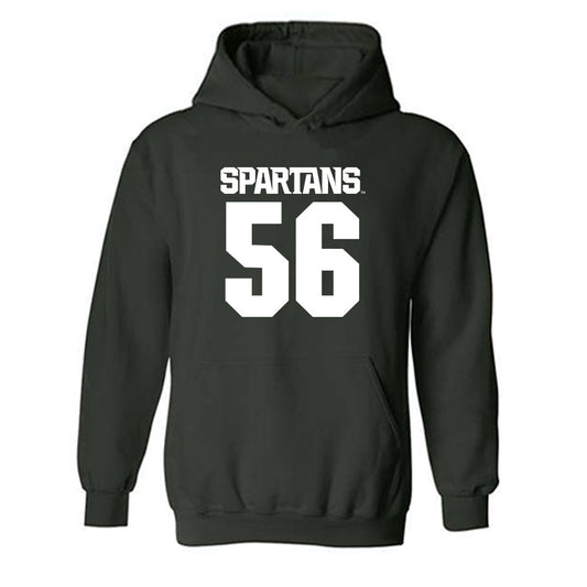 Michigan State - NCAA Football : Jack Ziarko - Generic Shersey Hooded Sweatshirt-0