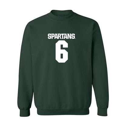 Michigan State - NCAA Baseball : Davis Weeks - Generic Shersey Crewneck Sweatshirt-0