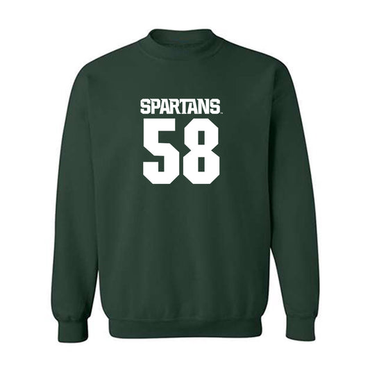 Michigan State - NCAA Football : Conner Moore - Generic Shersey Crewneck Sweatshirt-0