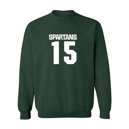 Michigan State - NCAA Men's Basketball : Carson Cooper - Generic Shersey Crewneck Sweatshirt-0