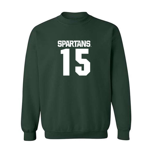 Michigan State - NCAA Men's Basketball : Carson Cooper - Generic Shersey Crewneck Sweatshirt-0