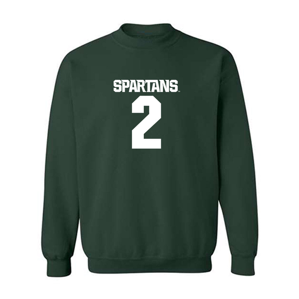 Michigan State - NCAA Men's Soccer : William Eby - Generic Shersey Crewneck Sweatshirt-0