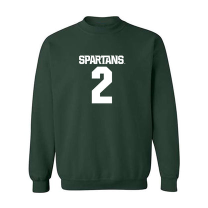 Michigan State - NCAA Men's Soccer : William Eby - Generic Shersey Crewneck Sweatshirt-0