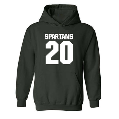 Michigan State - NCAA Women's Field Hockey : Ellie Kendall - Generic Shersey Hooded Sweatshirt-0
