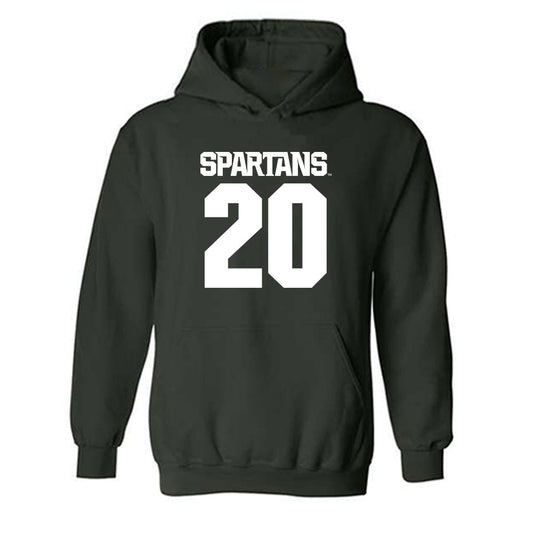 Michigan State - NCAA Women's Field Hockey : Ellie Kendall - Generic Shersey Hooded Sweatshirt-0