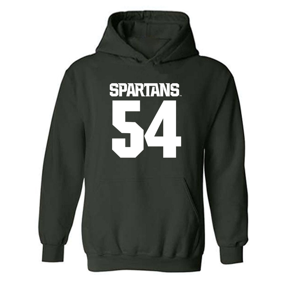 Michigan State - NCAA Football : Antonio Johnson - Generic Shersey Hooded Sweatshirt-0