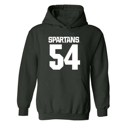 Michigan State - NCAA Football : Antonio Johnson - Generic Shersey Hooded Sweatshirt-0
