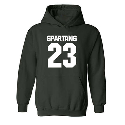 Michigan State - NCAA Men's Soccer : Leo Conneh - Generic Shersey Hooded Sweatshirt-0