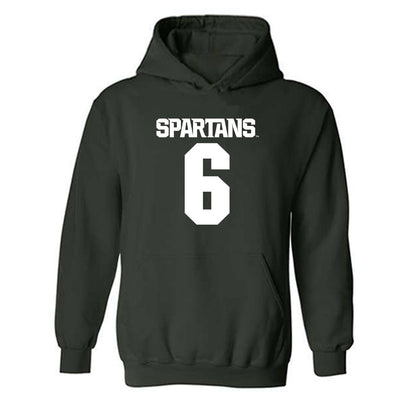Michigan State - NCAA Football : Fredrick Moore - Generic Shersey Hooded Sweatshirt-0