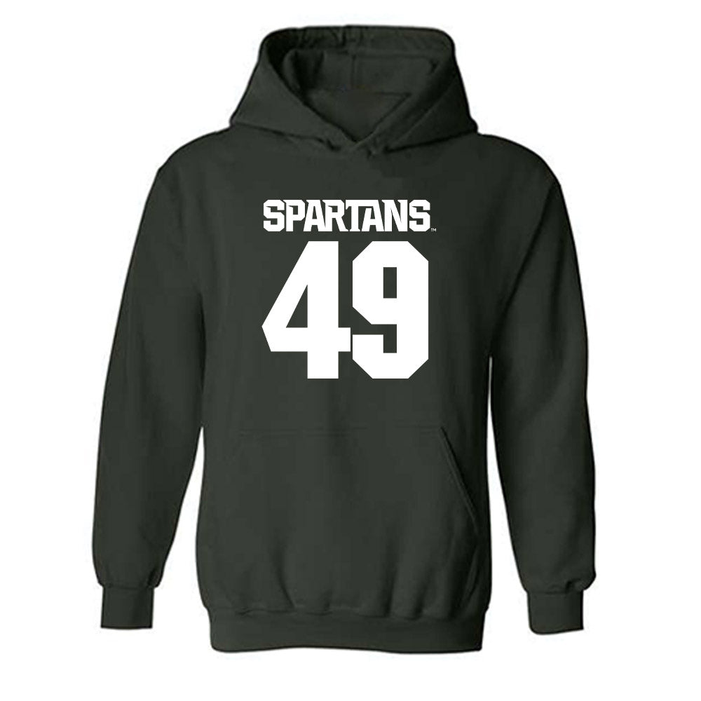Michigan State - NCAA Men's Basketball : Anton Bonke - Generic Shersey Hooded Sweatshirt-0