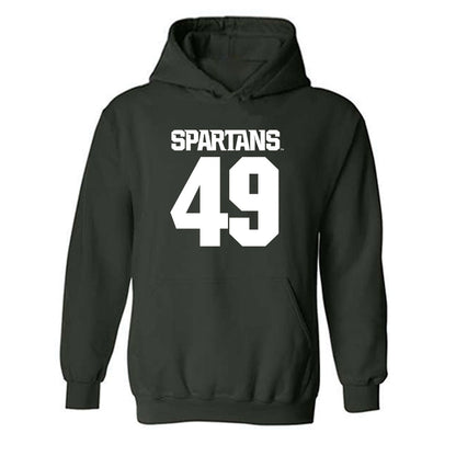 Michigan State - NCAA Men's Basketball : Anton Bonke - Generic Shersey Hooded Sweatshirt-0