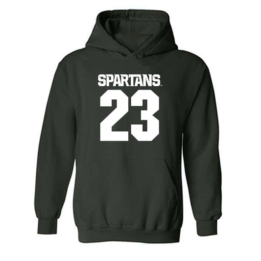 Michigan State - NCAA Women's Field Hockey : Emmy Wellejus - Generic Shersey Hooded Sweatshirt-0