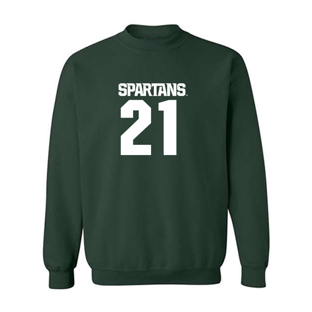 Michigan State - NCAA Women's Soccer : Eden Bretzer - Generic Shersey Crewneck Sweatshirt-0