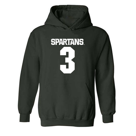 Michigan State - NCAA Women's Field Hockey : Bianca Pizano - Generic Shersey Hooded Sweatshirt-0