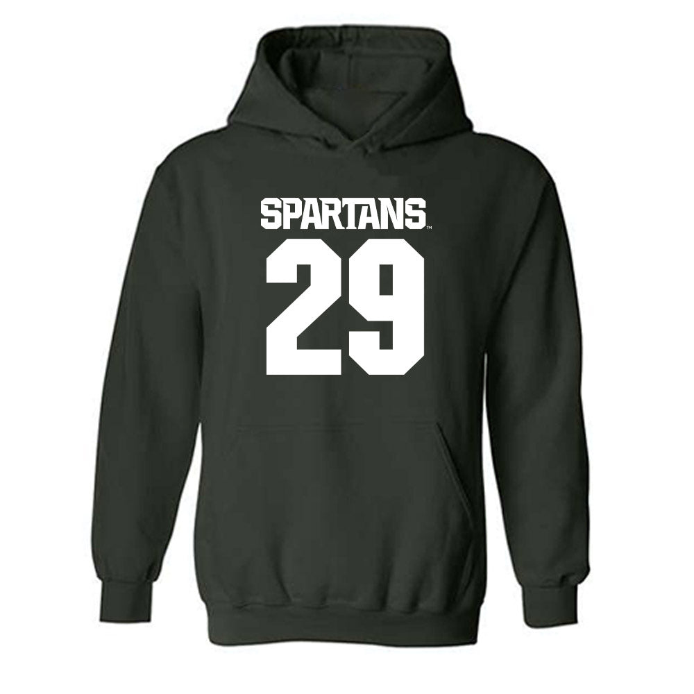Michigan State - NCAA Women's Soccer : Addison Baldus - Generic Shersey Hooded Sweatshirt-0