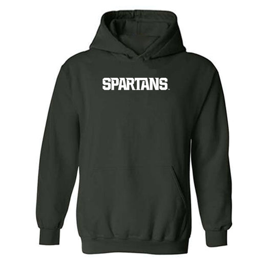 Michigan State - NCAA Women's Track & Field : Elly Finch - Generic Shersey Hooded Sweatshirt-0