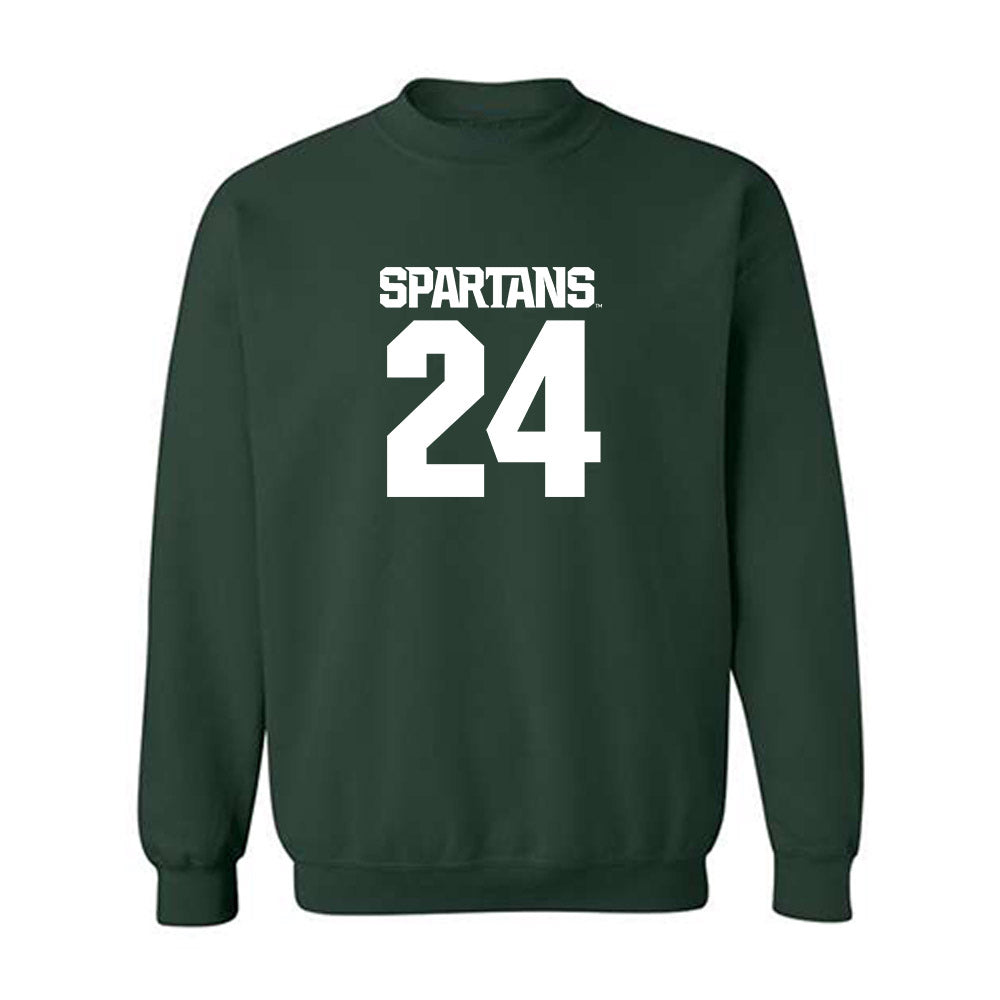 Michigan State - NCAA Football : Jeremiah Favorite - Generic Shersey Crewneck Sweatshirt-0