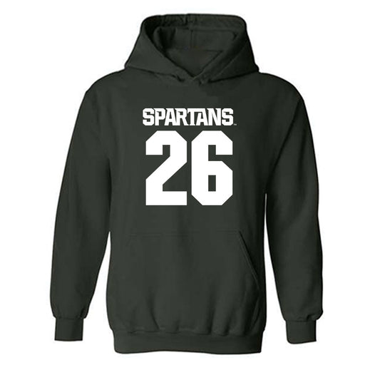 Michigan State - NCAA Women's Volleyball : Alana Whitfield - Generic Shersey Hooded Sweatshirt-0