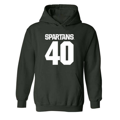 Michigan State - NCAA Football : Tarik Ahmetbasic - Generic Shersey Hooded Sweatshirt-0