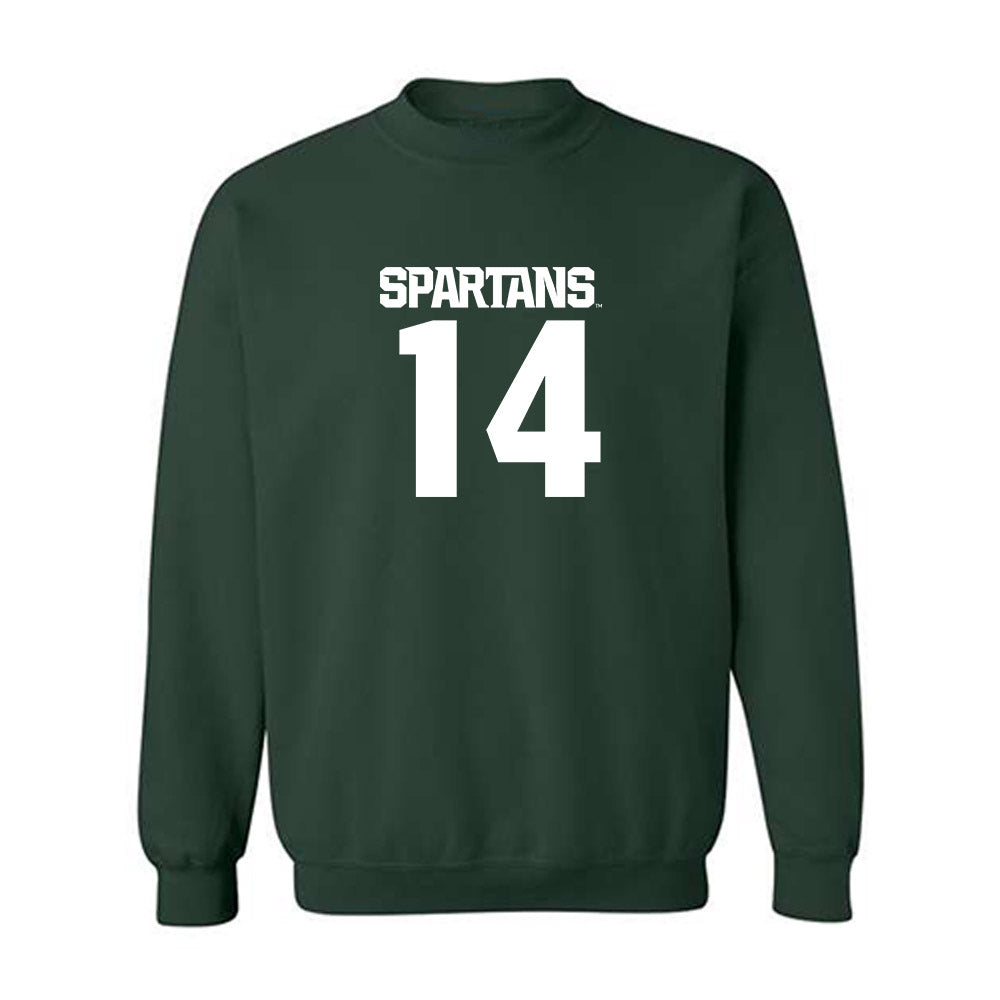Michigan State - NCAA Baseball : Tommy Szczepanski - Generic Shersey Crewneck Sweatshirt-0