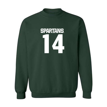 Michigan State - NCAA Baseball : Tommy Szczepanski - Generic Shersey Crewneck Sweatshirt-0