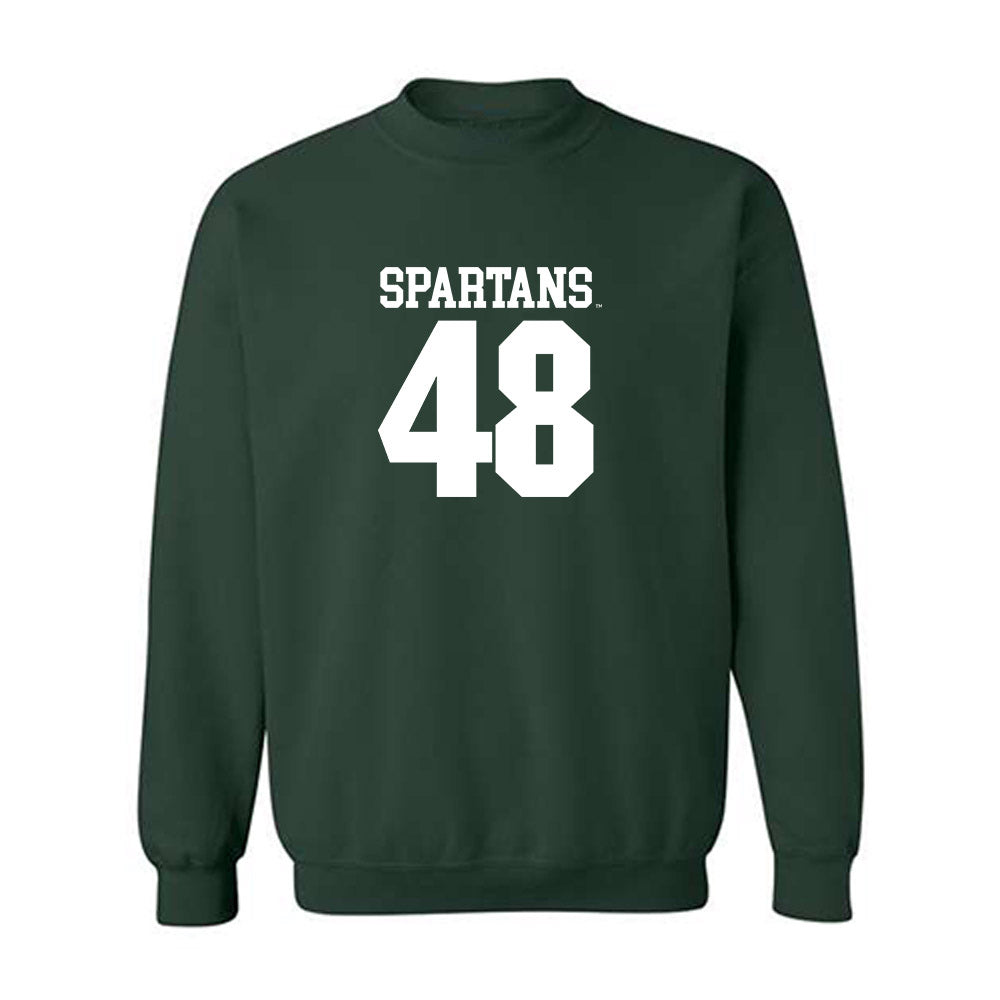 Michigan State - NCAA Football : Charlie Baker - Generic Shersey Crewneck Sweatshirt