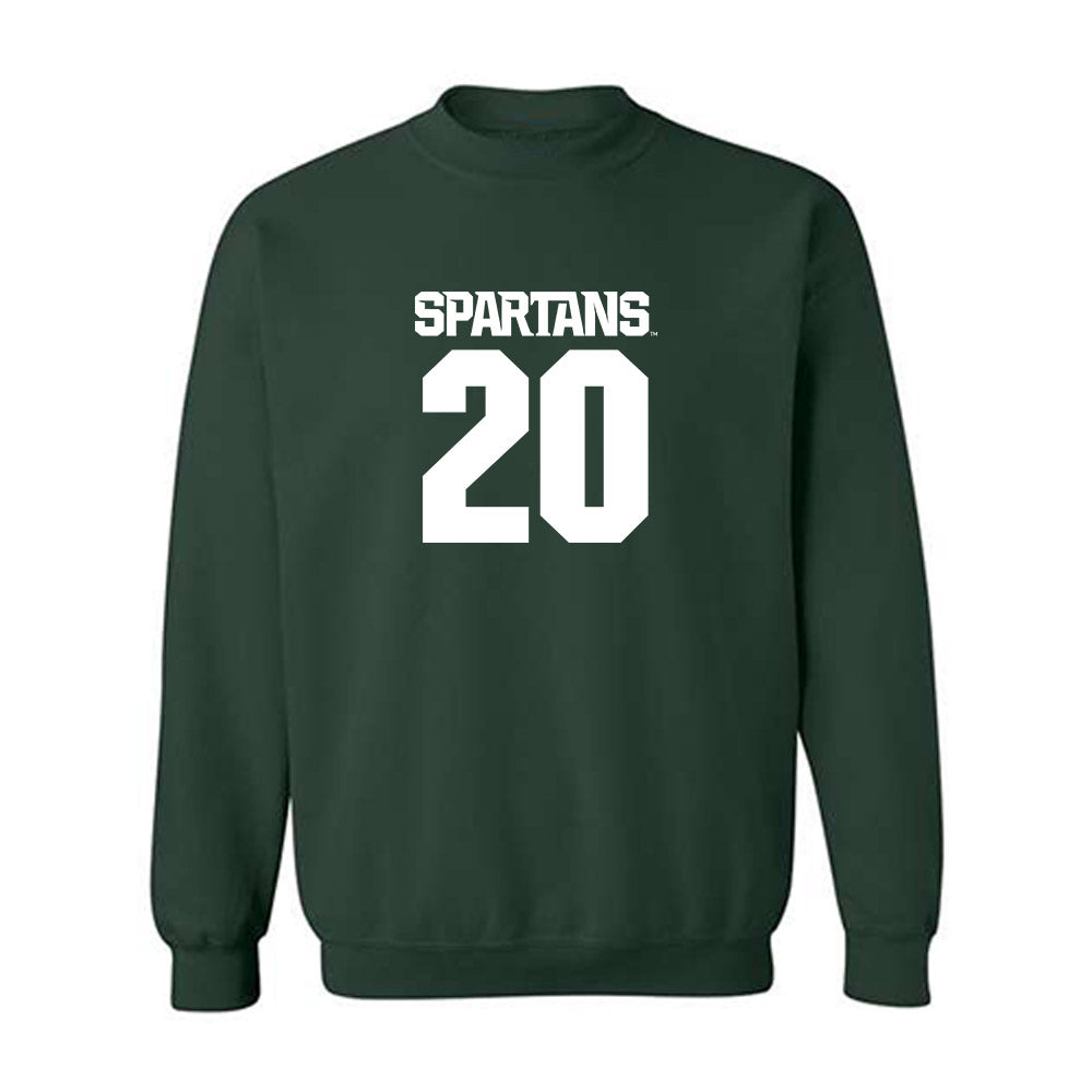 Michigan State - NCAA Baseball : Josh Klug - Generic Shersey Crewneck Sweatshirt-0