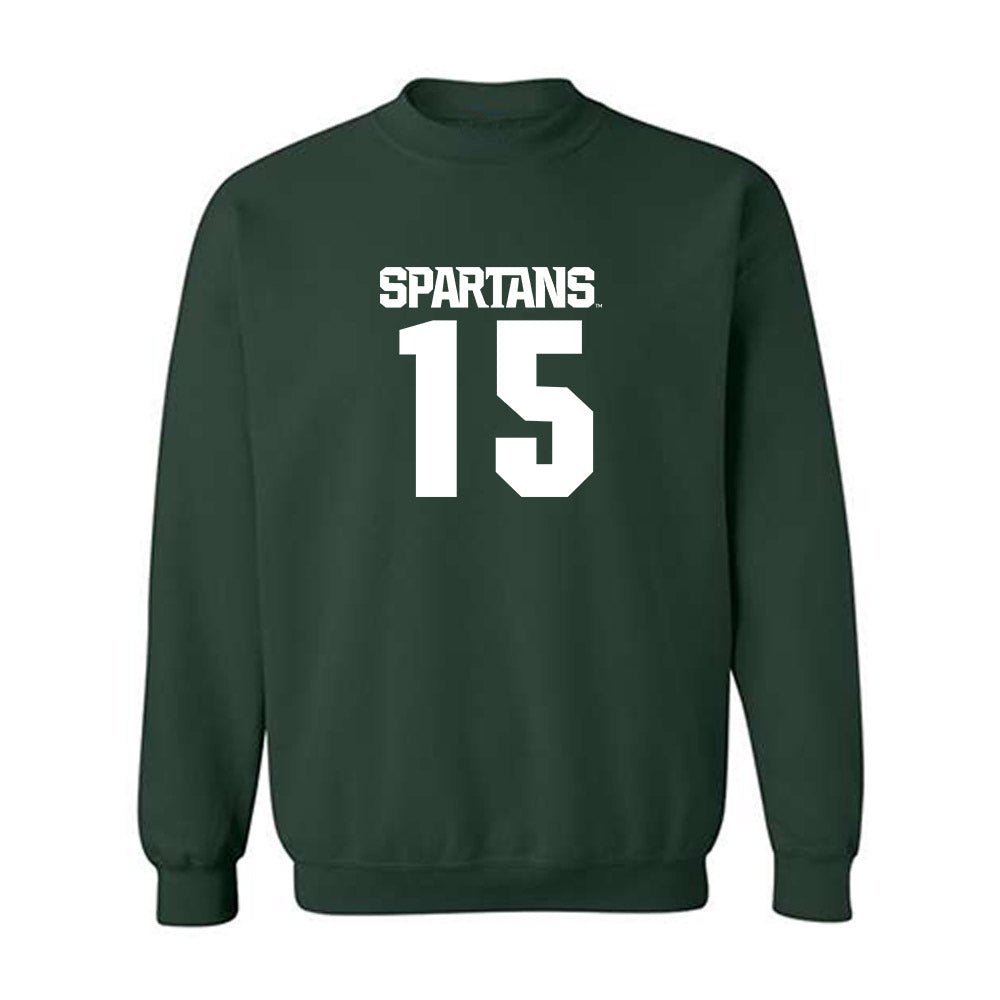 Michigan State - NCAA Football : Caleb Gash - Generic Shersey Crewneck Sweatshirt-0