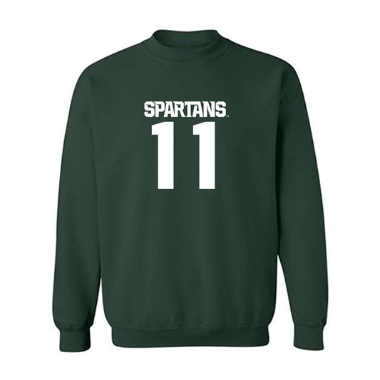 Michigan State - NCAA Men's Ice Hockey : Owen West - Generic Shersey Crewneck Sweatshirt-0