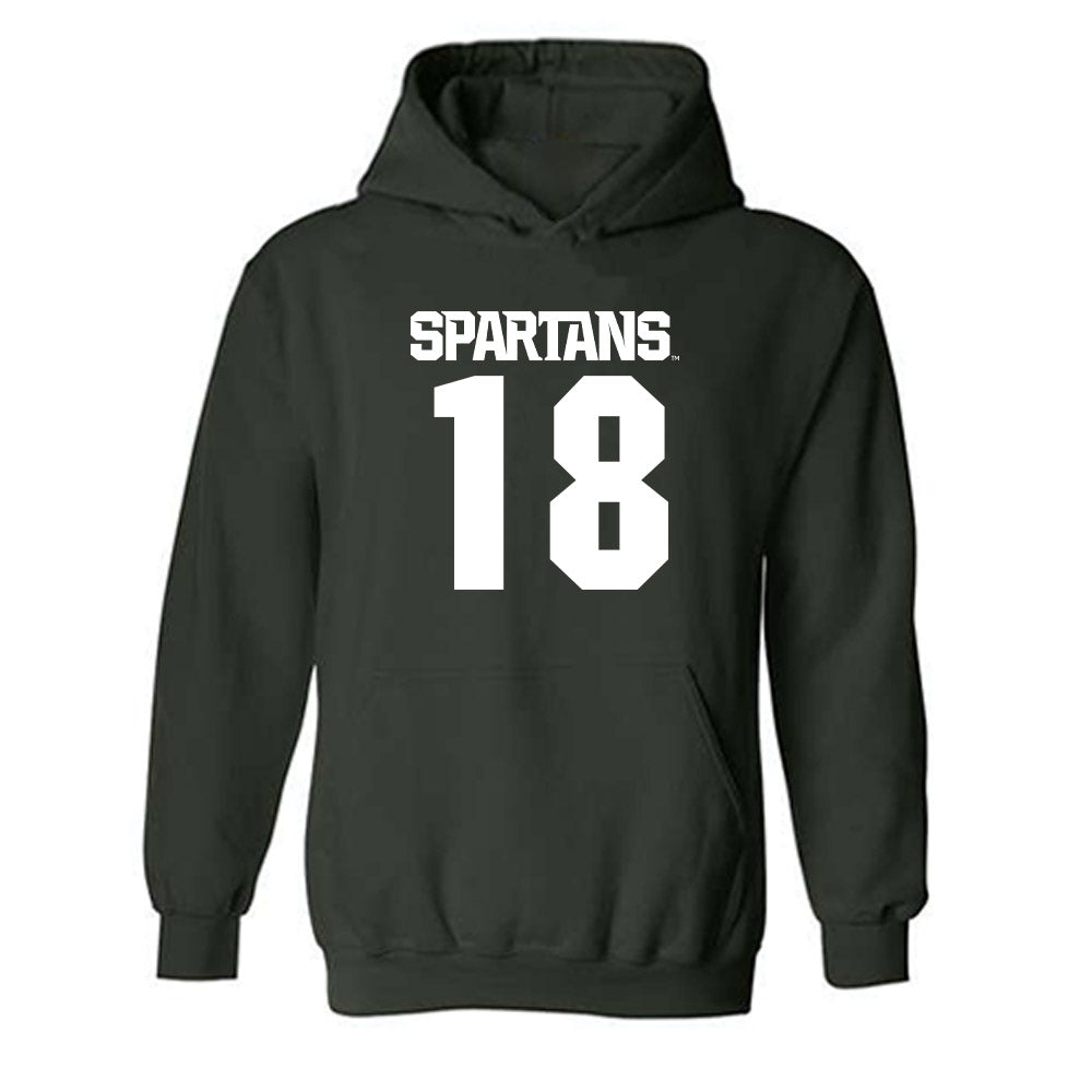 Michigan State - NCAA Football : Jameel Gardner - Generic Shersey Hooded Sweatshirt-0
