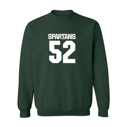 Michigan State - NCAA Football : Nickolus Sharpe - Generic Shersey Crewneck Sweatshirt-0