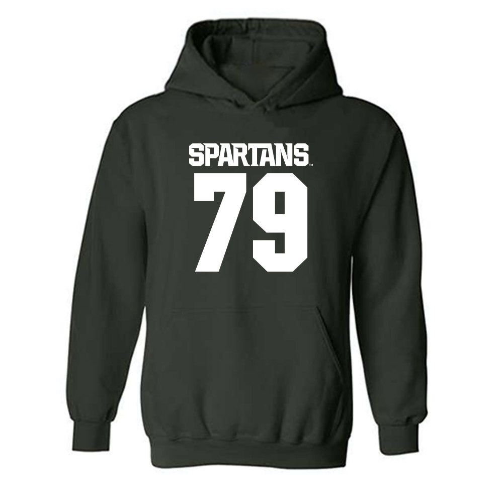 Michigan State - NCAA Football : Tristan Comer - Generic Shersey Hooded Sweatshirt-0