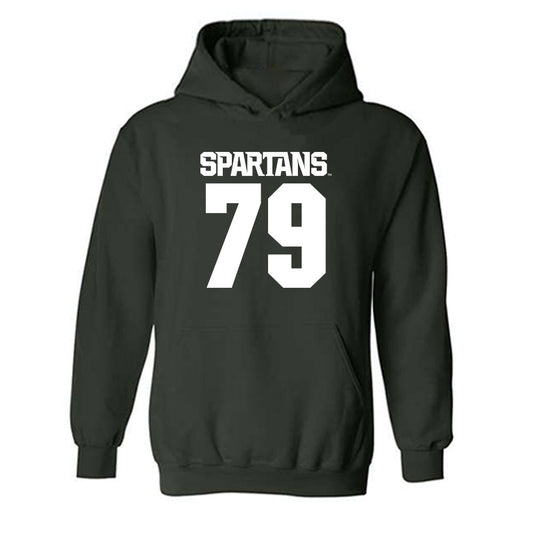 Michigan State - NCAA Football : Tristan Comer - Generic Shersey Hooded Sweatshirt-0